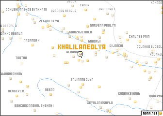 map of Khalīlān-e ‘Olyā