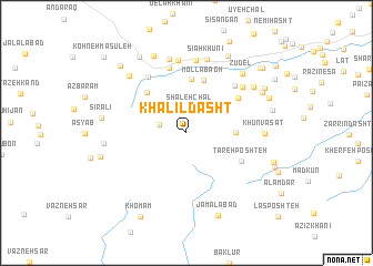 map of Khalīl Dasht