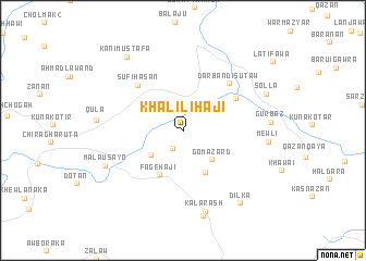 map of Khalīl-i Ḩājī