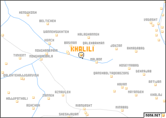 map of Khalīlī