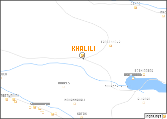 map of Khalīlī