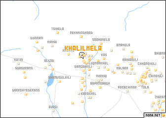 map of Khalīl Mela