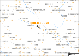 map of Khalīlollāh