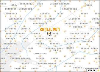 map of Khalīlpur