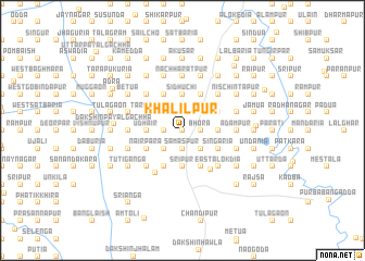 map of Khalīlpur