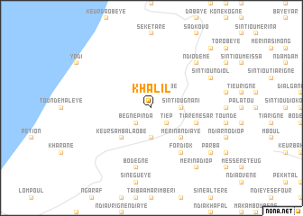 map of Khalil