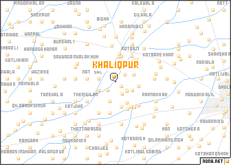 map of Khāliqpur