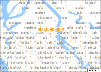 map of Khalisādahar