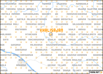 map of Khalisājān