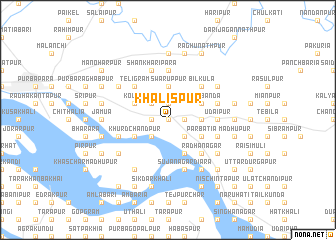 map of Khālispur