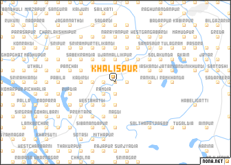 map of Khālispur