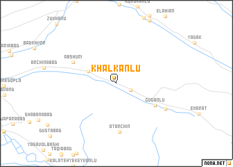 map of Khalkānlū