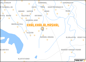 map of Khalkhāl al Mash‘al
