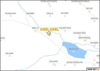 map of Khalkhāl