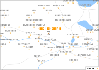 map of Khal Khāneh