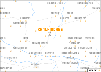map of Khalkiádhes