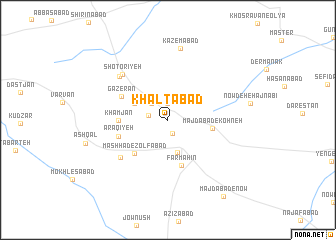 map of Khaltābād