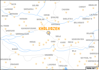 map of Khalvazeh