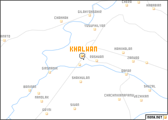 map of Khalwān