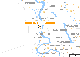 map of Khalwat Sīdī Shāhīn