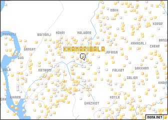 map of Khamāri Bāla