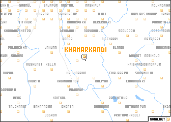 map of Khāmārkāndi