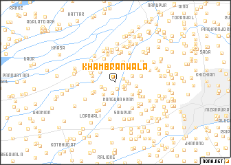 map of Khambrānwāla