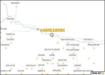 map of Kham-e Ganak