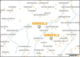 map of Khāmeslū