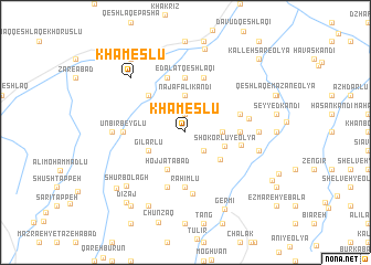 map of Khāmeslū