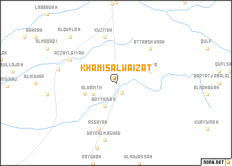 map of Khamīs al Wā‘iz̧āt