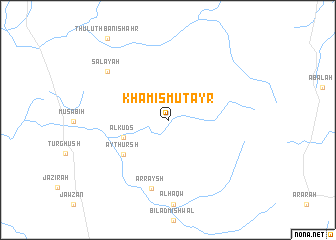 map of Khamis Muţayr