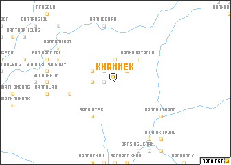 map of Khammék