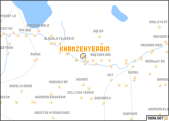 map of Khamzeh-ye Pā\