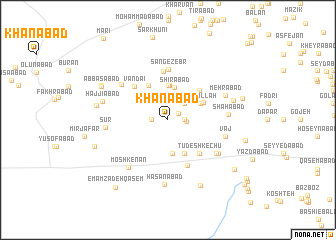 map of Khānābād