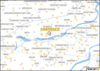 map of Khāna Deo