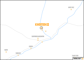 map of Khanako