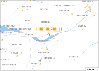 map of Khān Ālam Kili