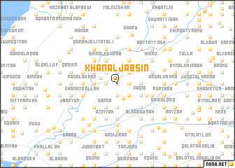 map of Khān al Jabşīn