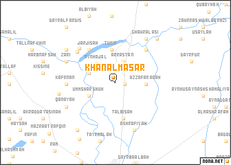 map of Khān al Ma‘şar