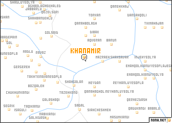 map of Khān Amīr