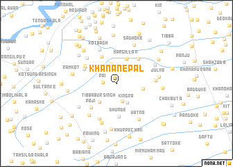 map of Khāna Nepāl