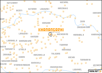 map of Khānān Garhi