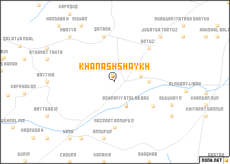 map of Khān ash Shaykh