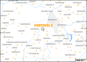 map of Khānāwāla