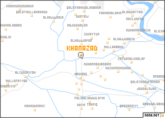 map of Khān Āzād