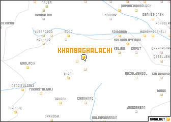 map of Khān Baghalachī