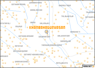 map of Khān Bahādur Wasān