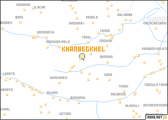 map of Khān Beg Khel