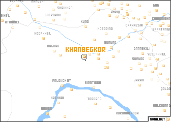 map of Khān Beg Kor